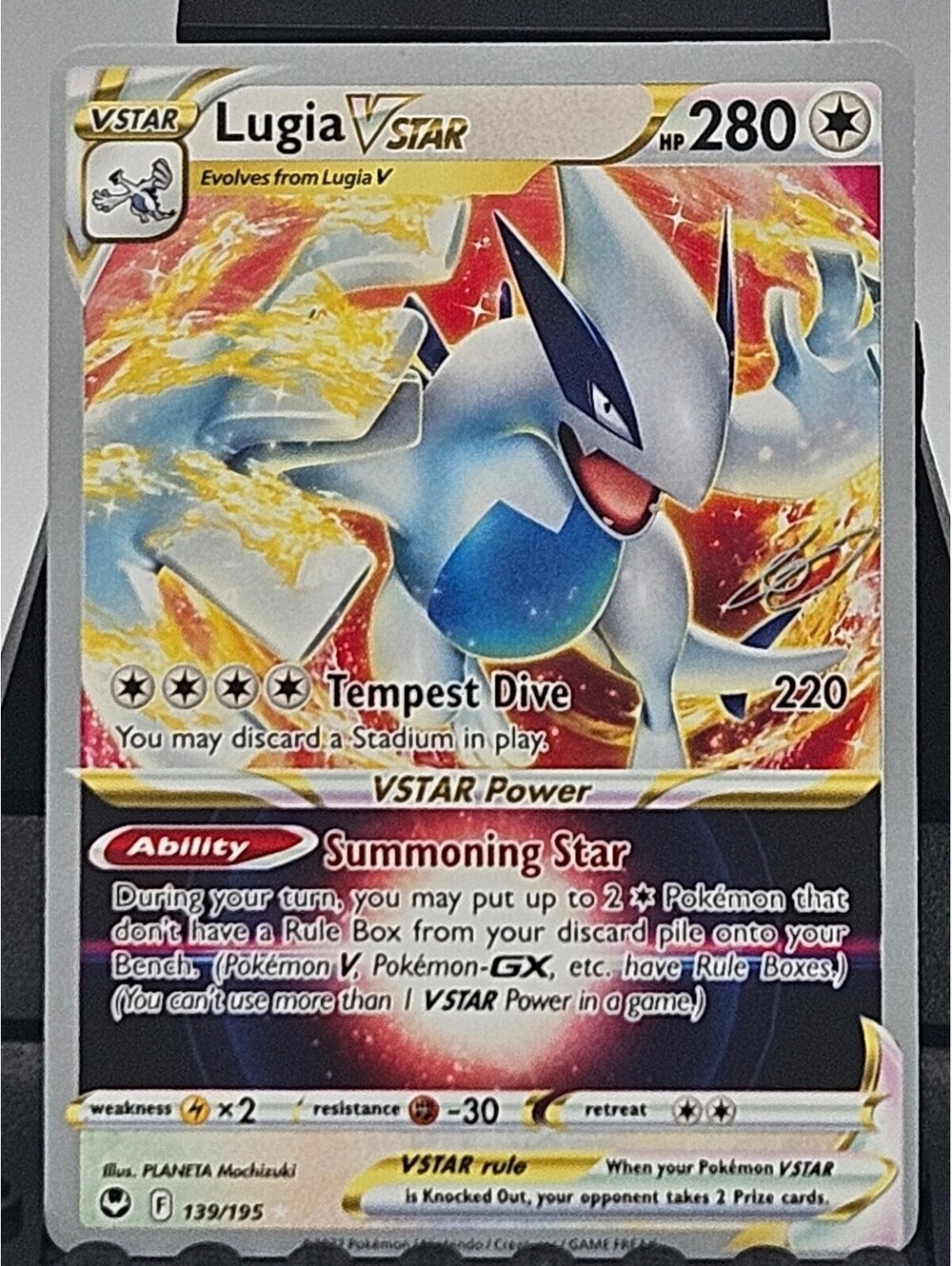 Pokémon Lugia VSTAR #139 World Championships 2023 Deck Card